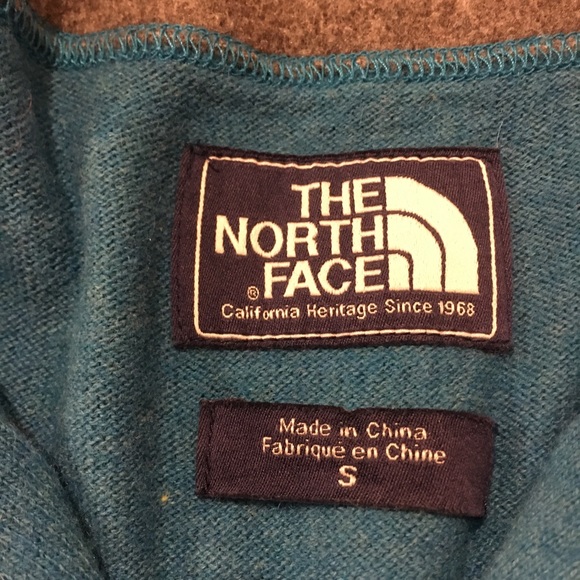 Vintage the north face wool/cotton 1/4 zip sweater - Picture 2 of 3